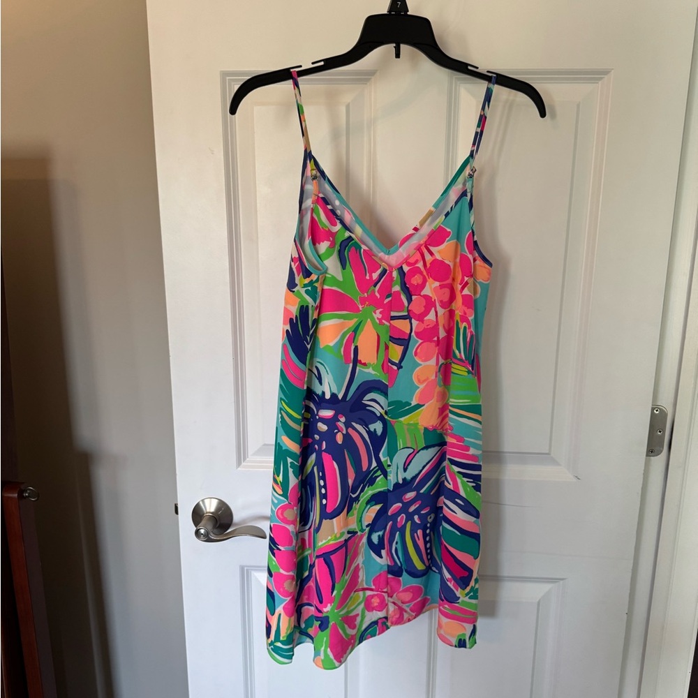 Lilly Pulitzer Pink and Green Floral Dress - Picture 4 of 4